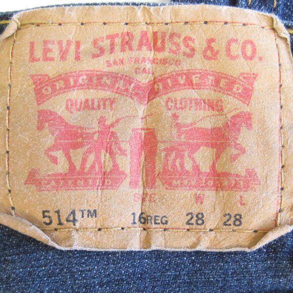 Levi 514 Straight jeans sz 16  reg boys 28x28 - Picture 2 of 8